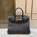 Hermes Birkin 30cm Black Swift Leather Gold Hardware Bag