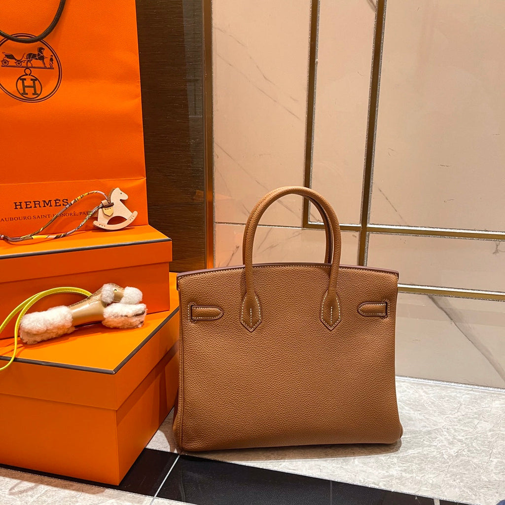 Hermes Birkin 30cm Gold Togo Leather Gold Hardware Bag