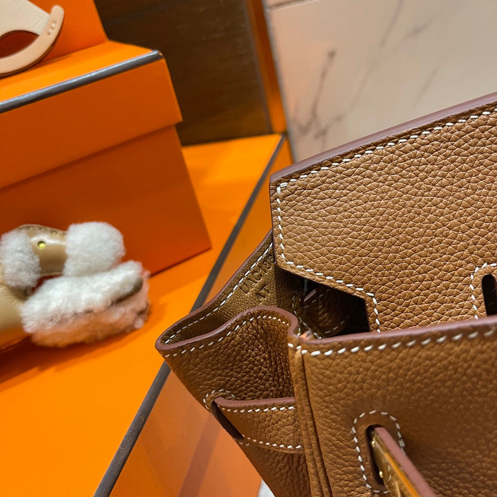 Hermes Birkin 30cm Gold Togo Leather Gold Hardware Bag
