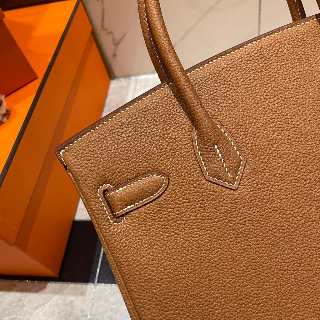 Hermes Birkin 30cm Gold Togo Leather Gold Hardware Bag