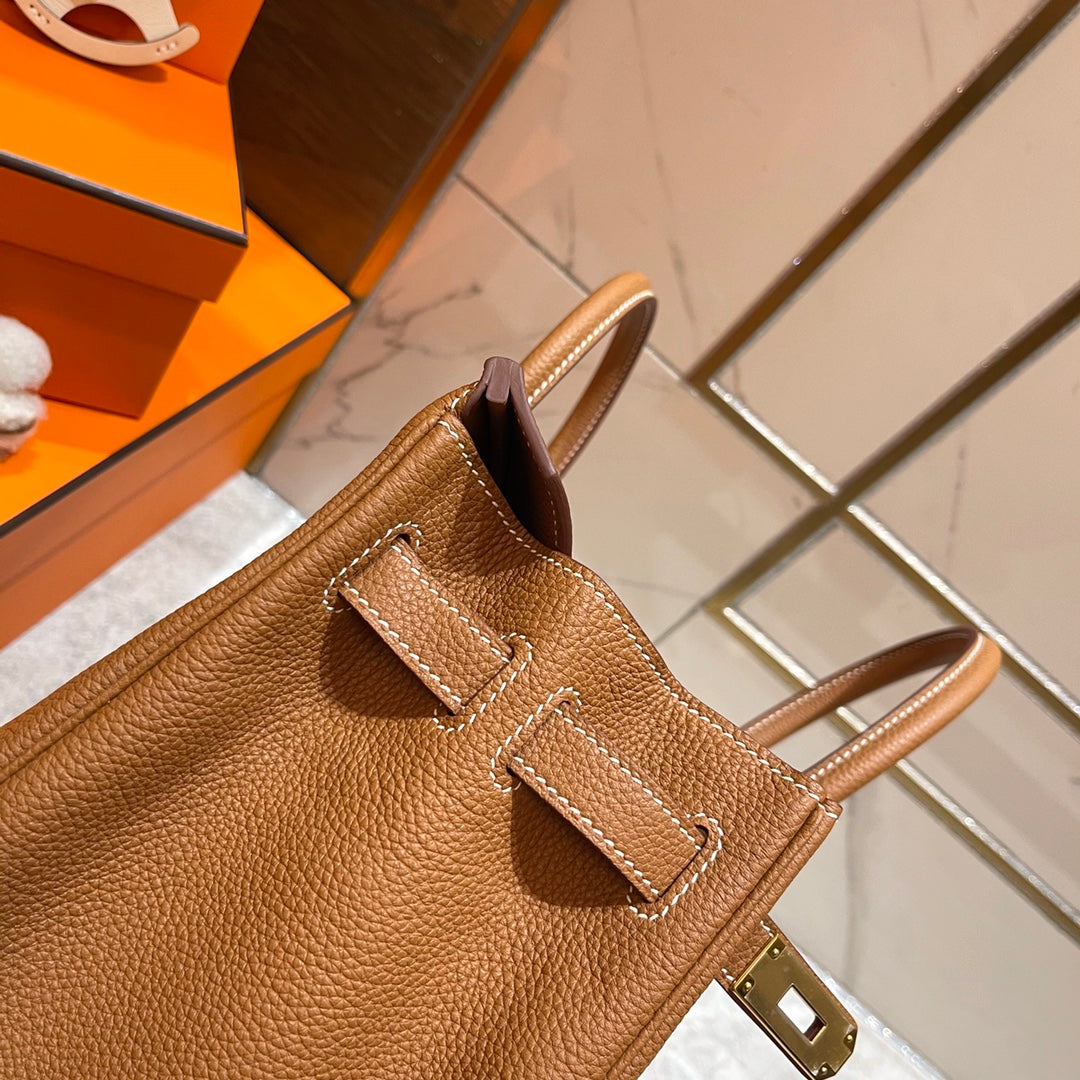 Hermes Birkin 30cm Gold Togo Leather Gold Hardware Bag