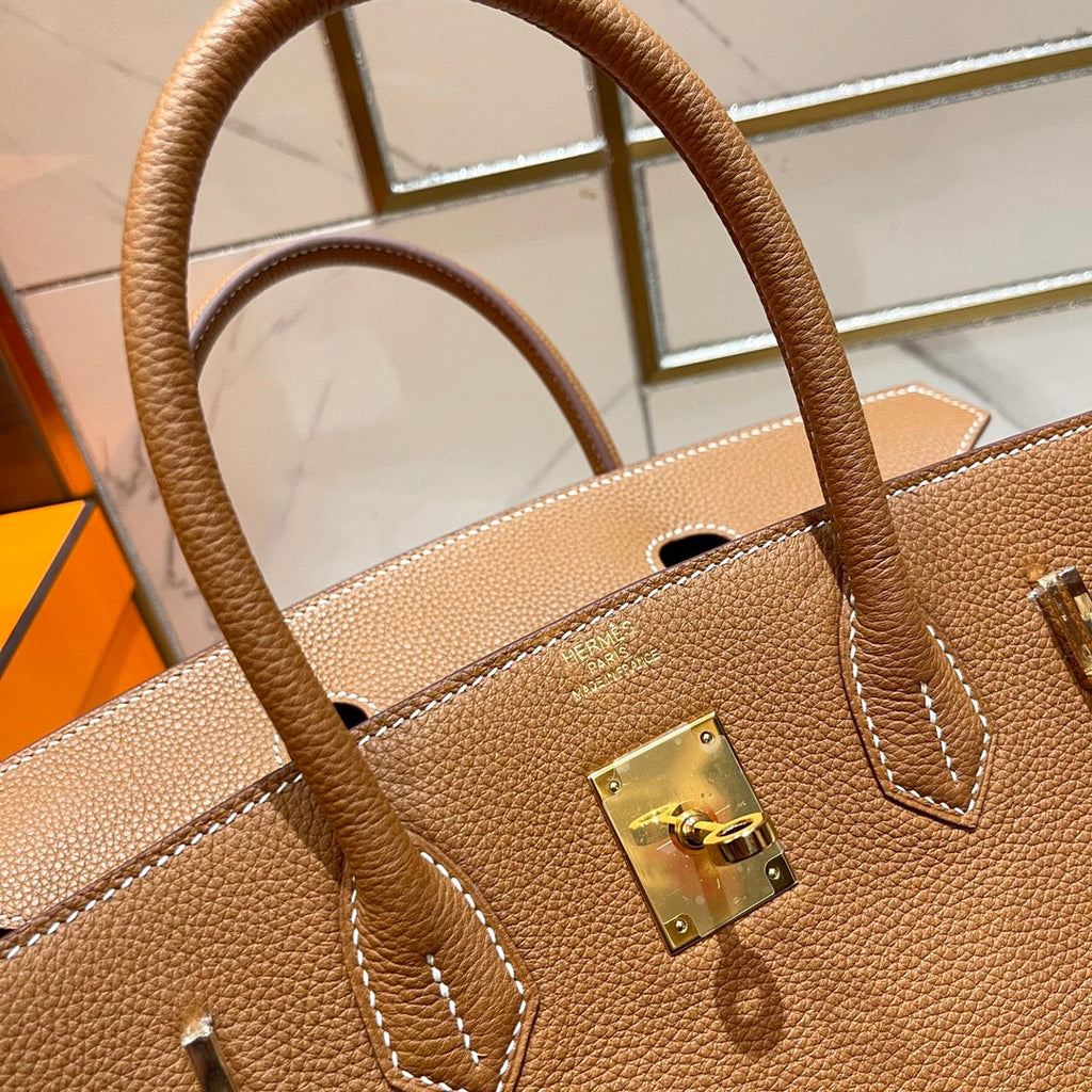 Hermes Birkin 30cm Gold Togo Leather Gold Hardware Bag