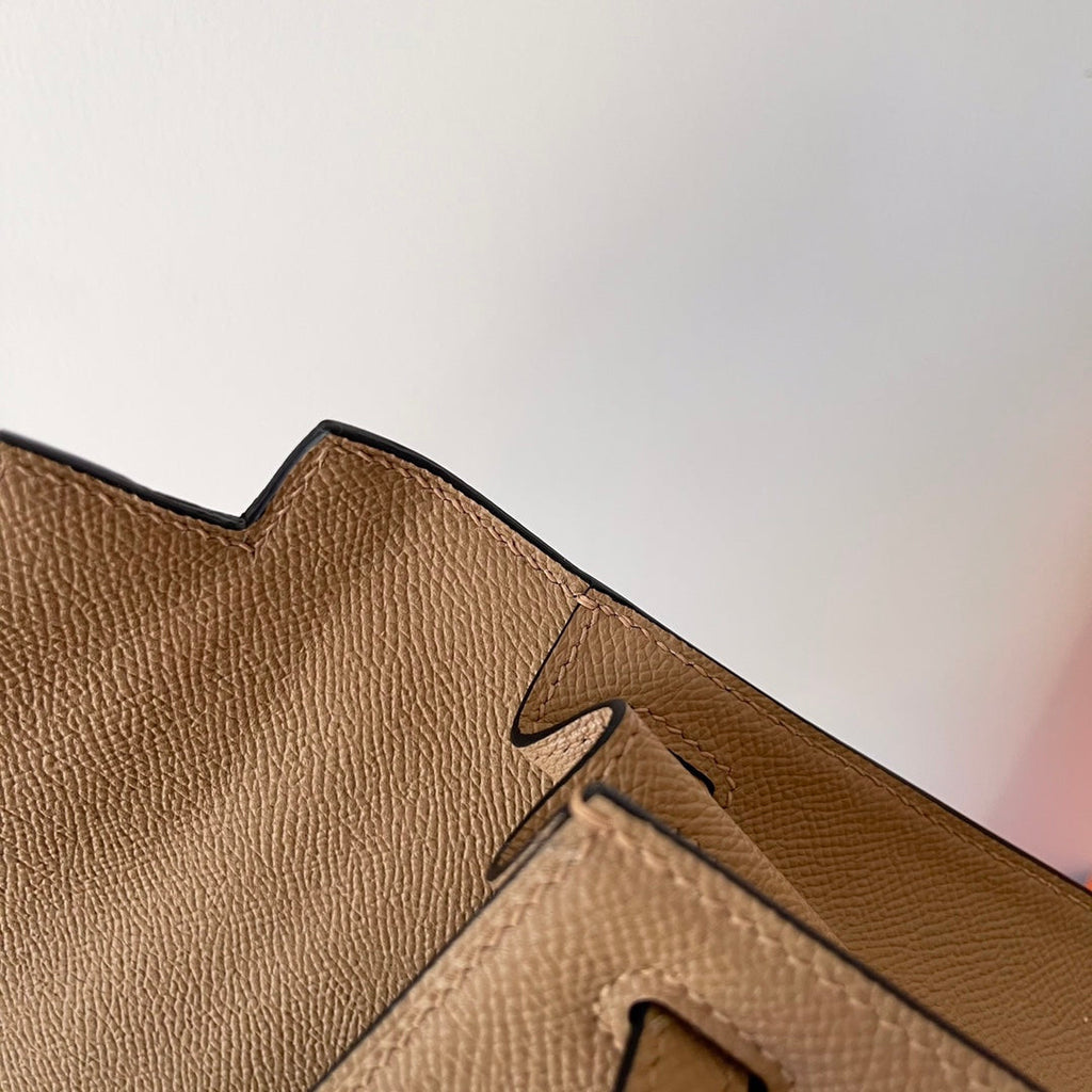 Hermes Kelly 25cm Beige Epsom Leather Gold Hardware Bag