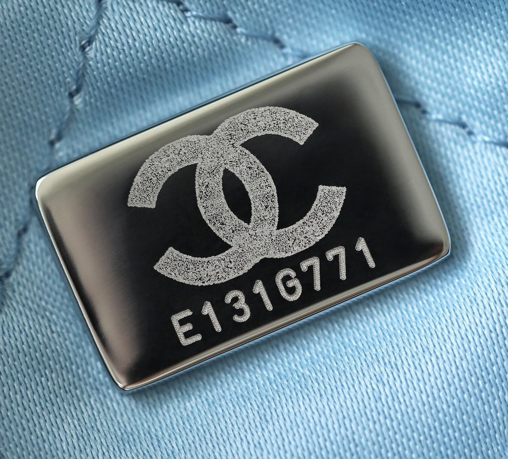 Chanel 22 Antiba Hobo Bag Cloud Blue 20cm