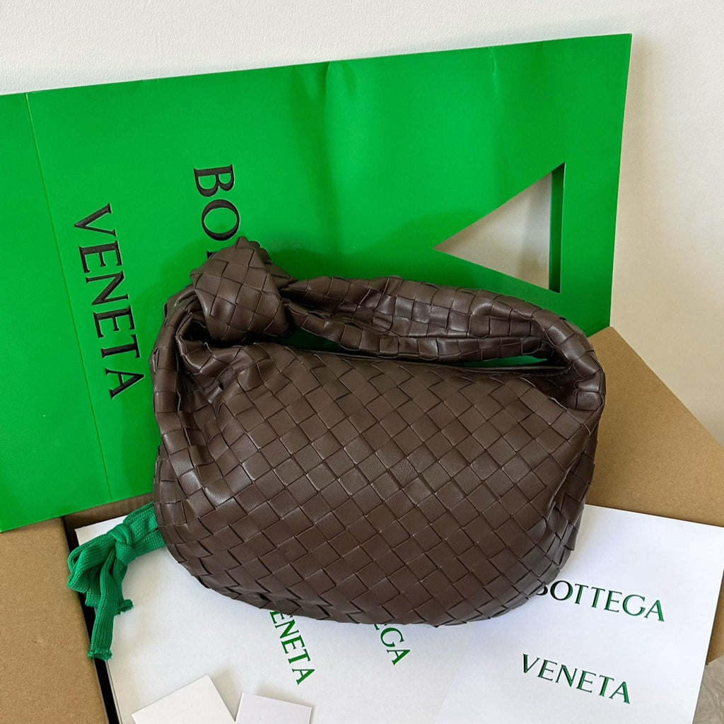 Bottega Veneta Teen Jodie 36cm Chocolate Suede Leather Bag