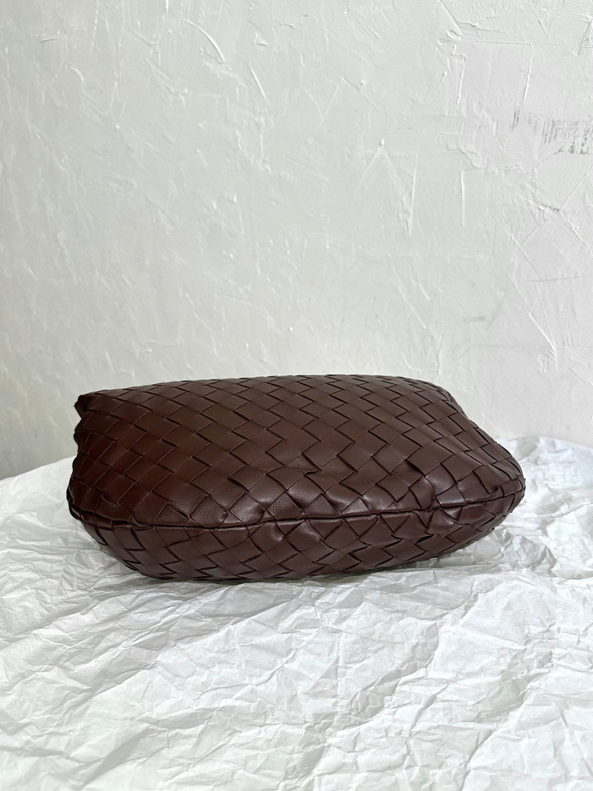 Bottega Veneta Teen Jodie 36cm Chocolate Suede Leather Bag