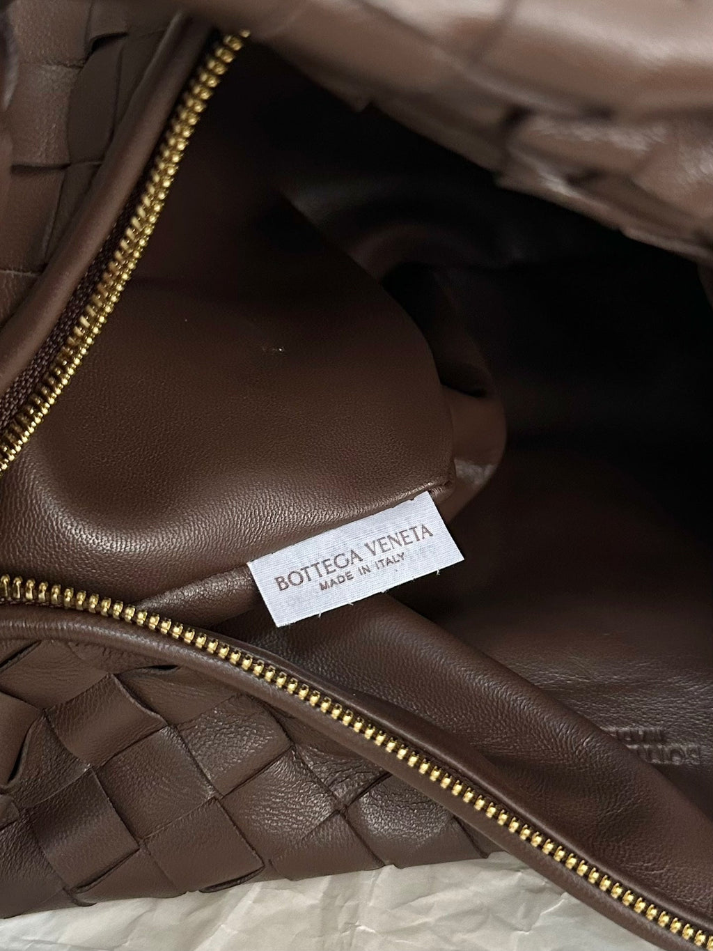 Bottega Veneta Teen Jodie 36cm Chocolate Suede Leather Bag