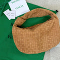 Bottega Veneta Small Jodie 48cm Brown Suede Leather Bag