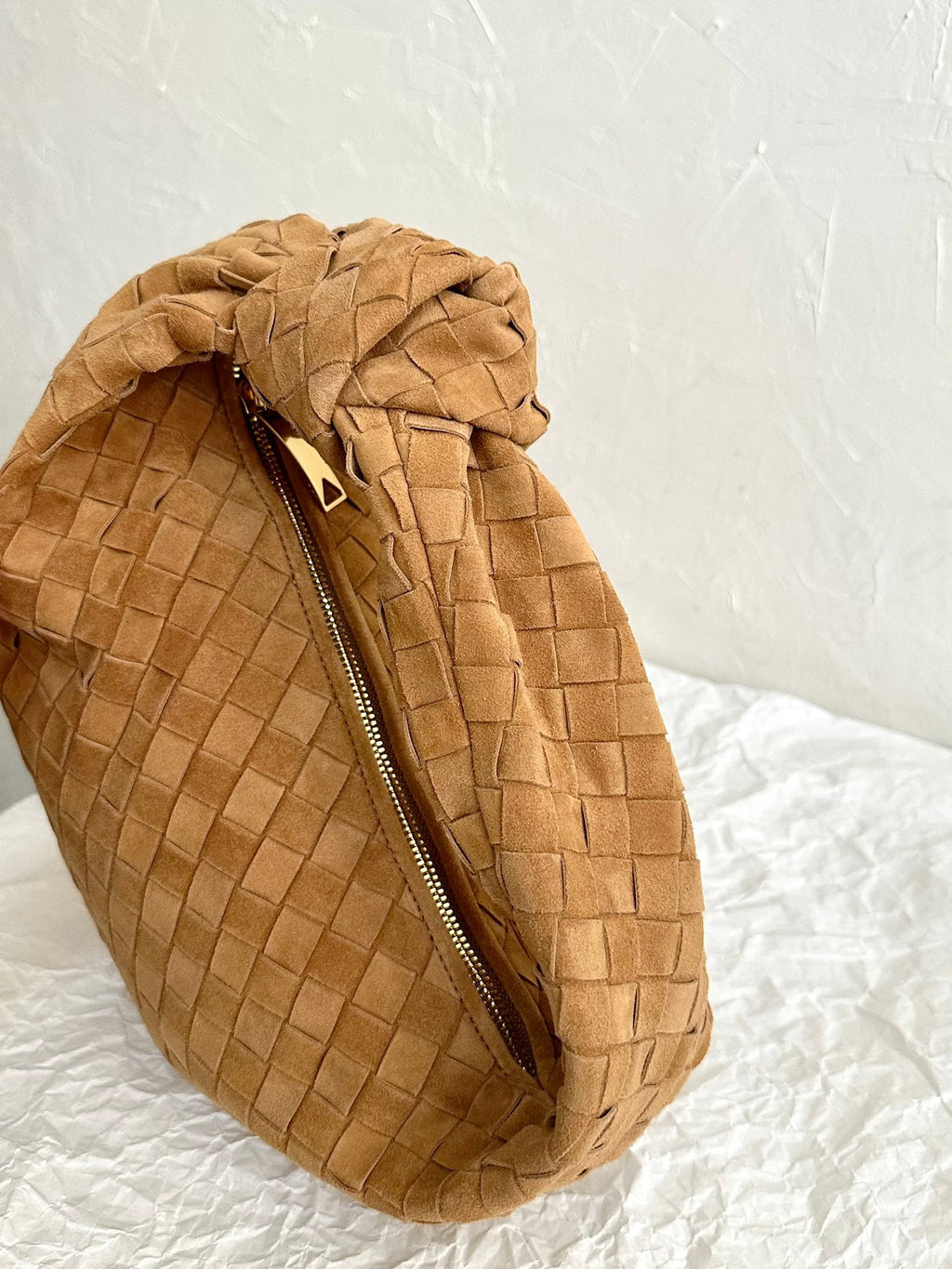 Bottega Veneta Teen Jodie 36cm Brown Suede Leather Bag
