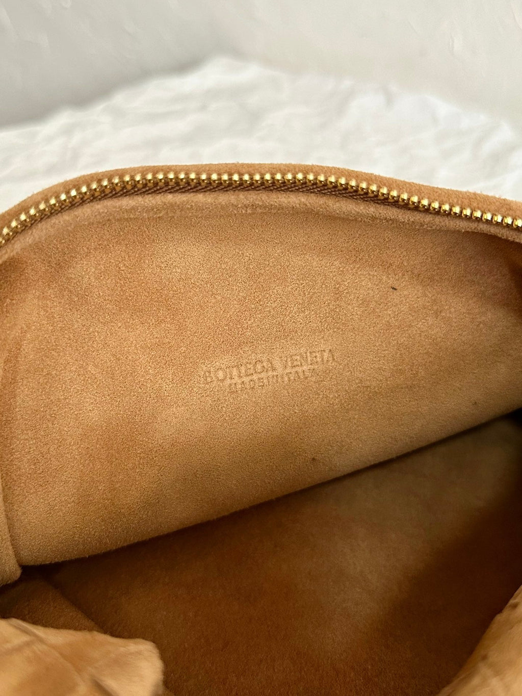 Bottega Veneta Teen Jodie 36cm Brown Suede Leather Bag