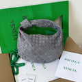 Bottega Veneta Teen Jodie 36cm Grey Suede Leather Bag