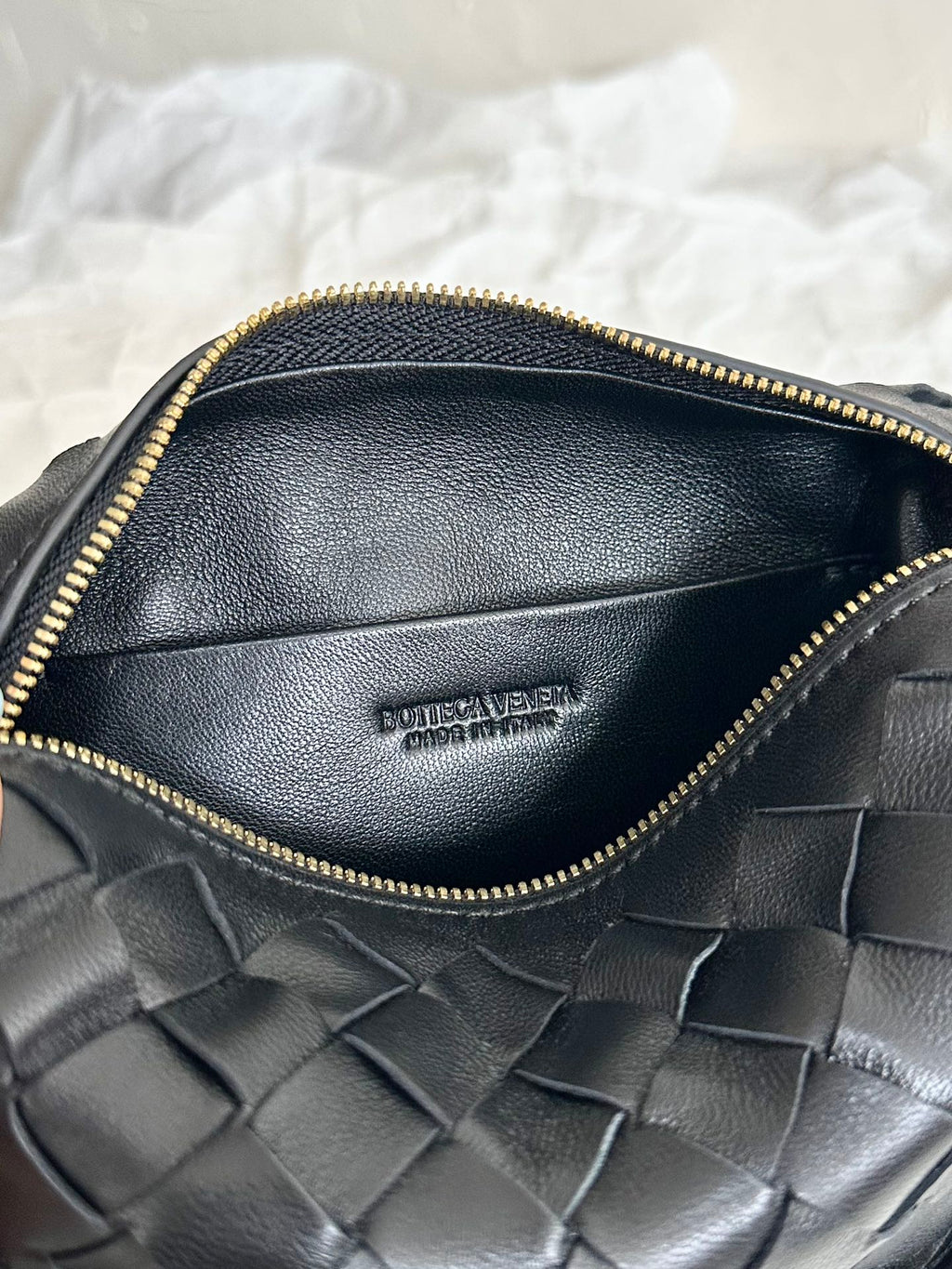 Bottega Veneta Bv Loop Mini 17cm Black Calfskin Bag