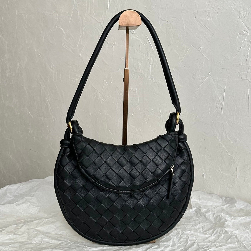 Bottega Veneta Bv Medium Gemelli 36cm Black Lambskin Leather Bag