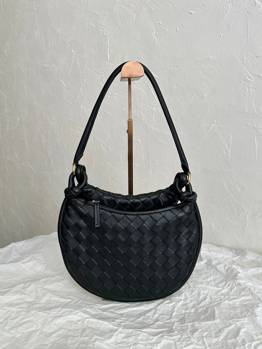 Bottega Veneta Bv Medium Gemelli 36cm Black Lambskin Leather Bag