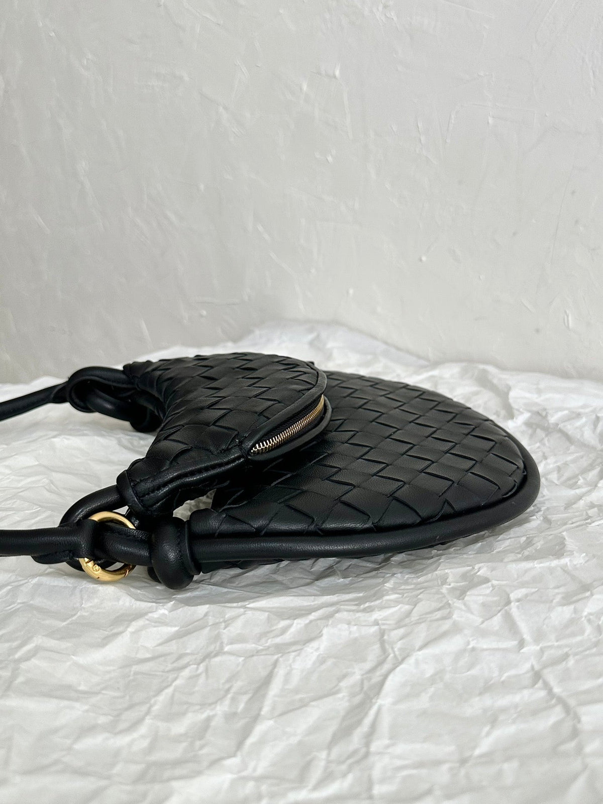 Bottega Veneta Bv Medium Gemelli 36cm Black Lambskin Leather Bag