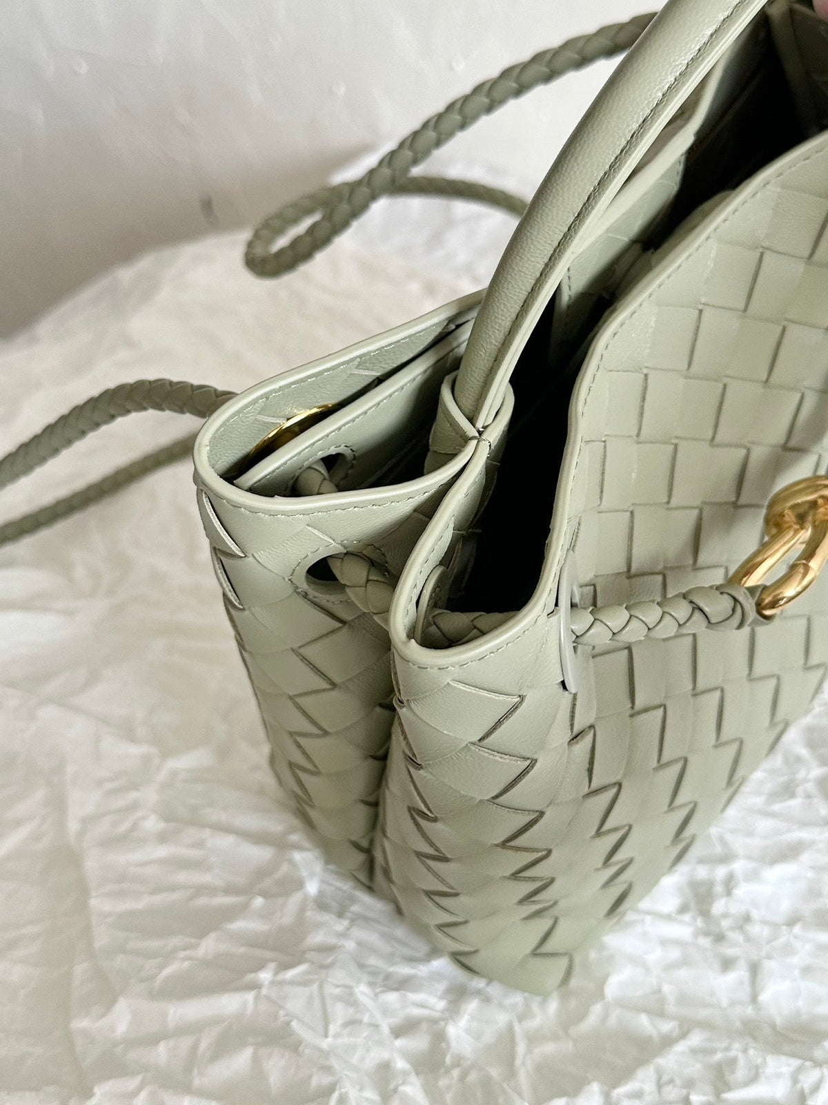 Bottega Veneta Small Andiamo 25cm Light Green Lambskin Bag