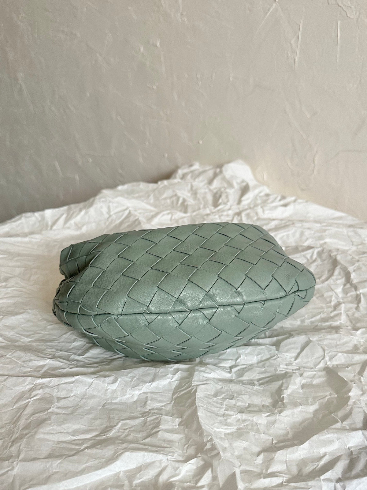 Bottega Veneta Mini Jodie 28cm Grey Lambskin Leather Bag