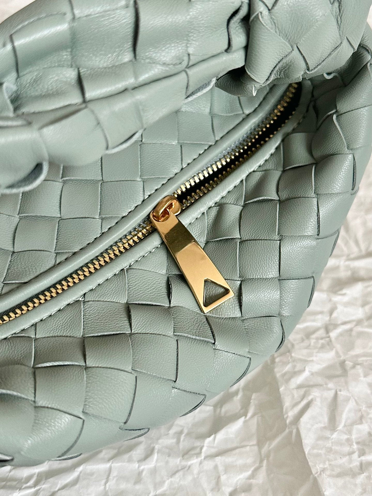 Bottega Veneta Mini Jodie 28cm Grey Lambskin Leather Bag