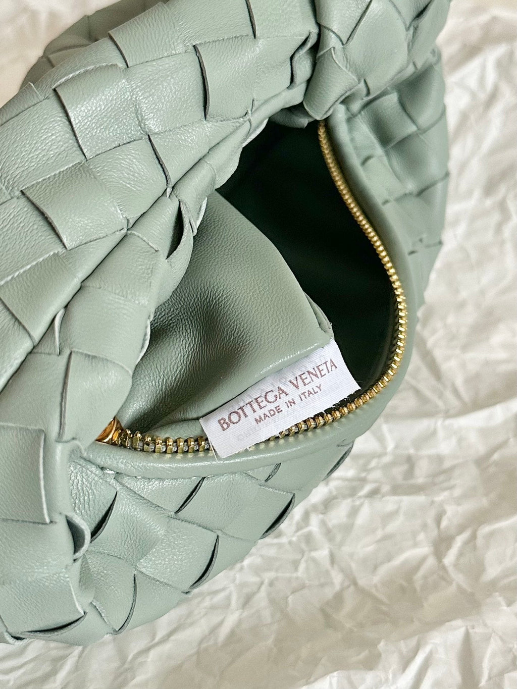 Bottega Veneta Mini Jodie 28cm Grey Lambskin Leather Bag