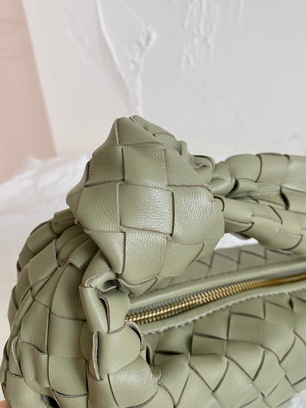 Bottega Veneta Mini Jodie 28cm Green Lambskin Leather Bag
