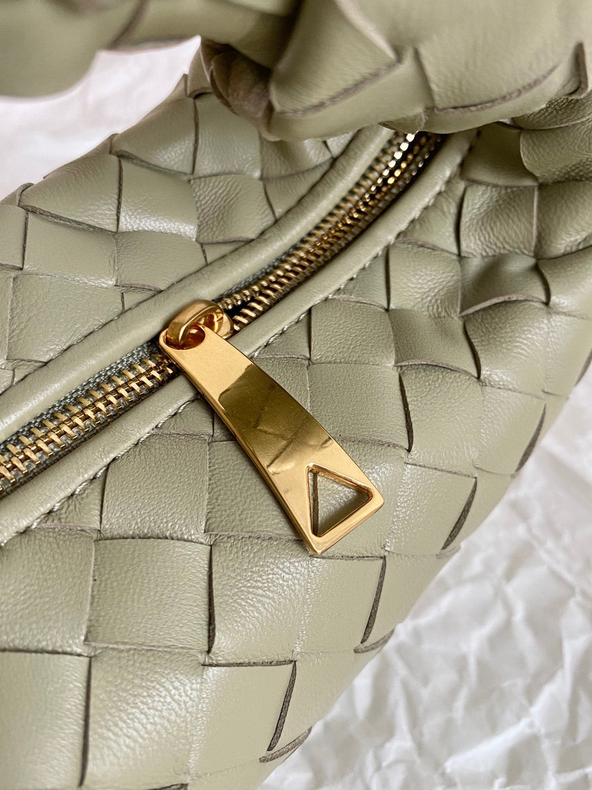 Bottega Veneta Mini Jodie 28cm Green Lambskin Leather Bag