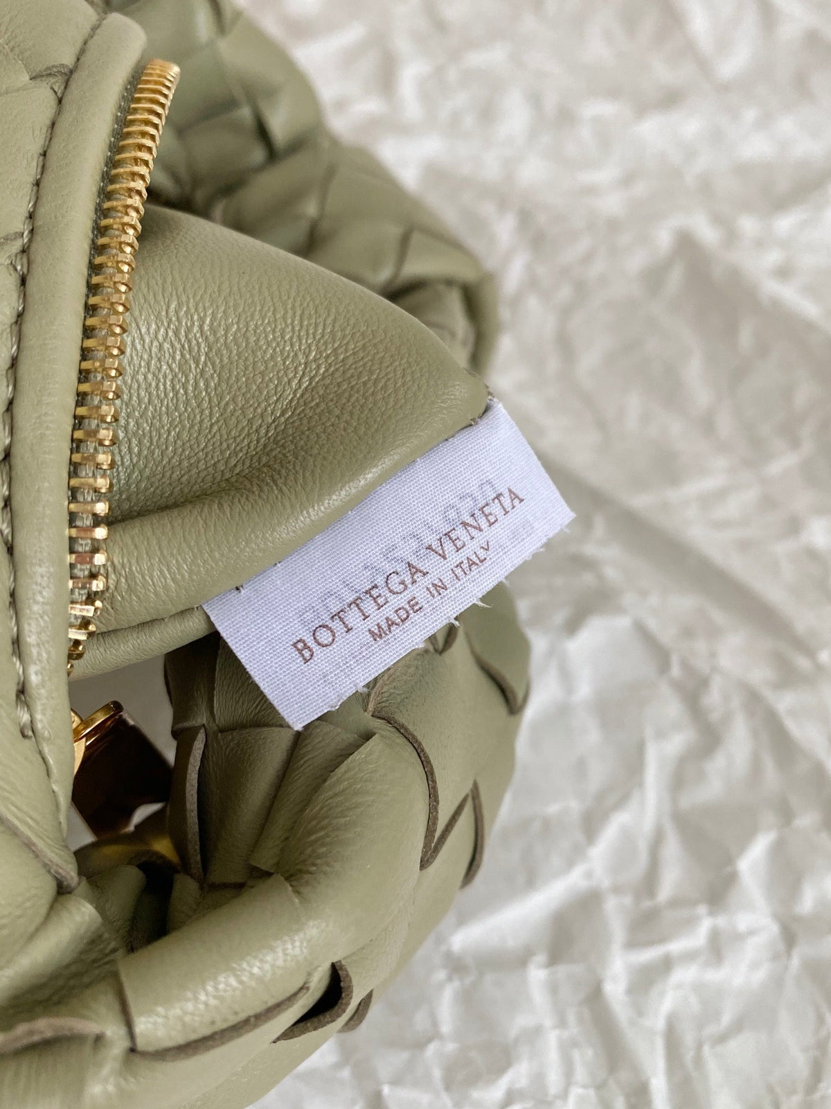 Bottega Veneta Mini Jodie 28cm Green Lambskin Leather Bag