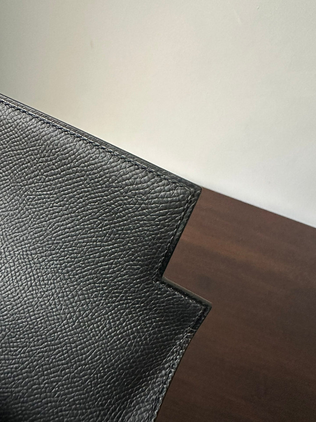Hermes Kelly 25cm Black Epsom Silver Hardware Bag