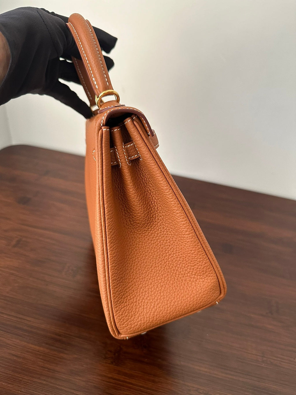Hermes Kelly 25cm Gold Togo Gold Hardware Bag