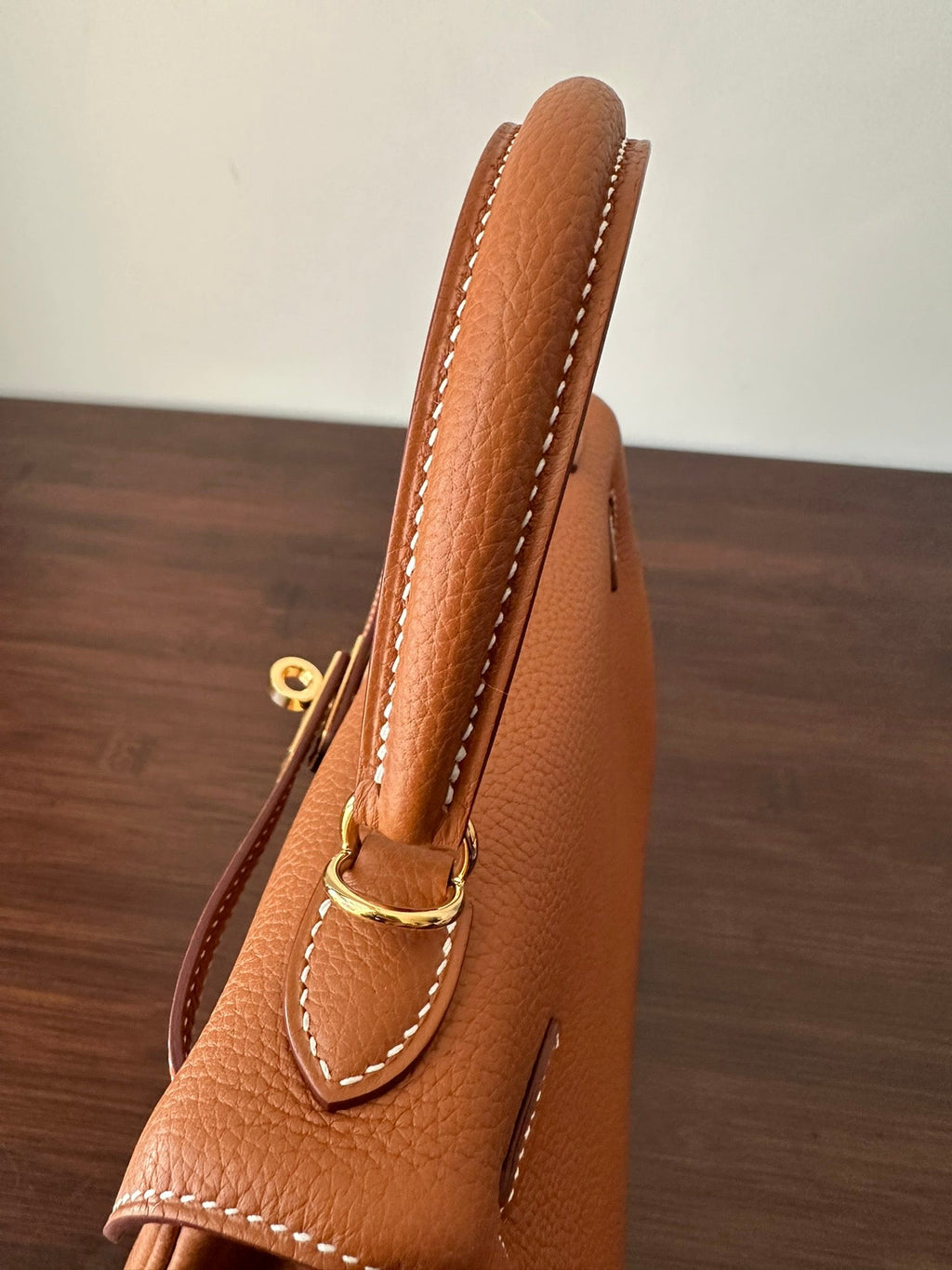 Hermes Kelly 25cm Gold Togo Gold Hardware Bag