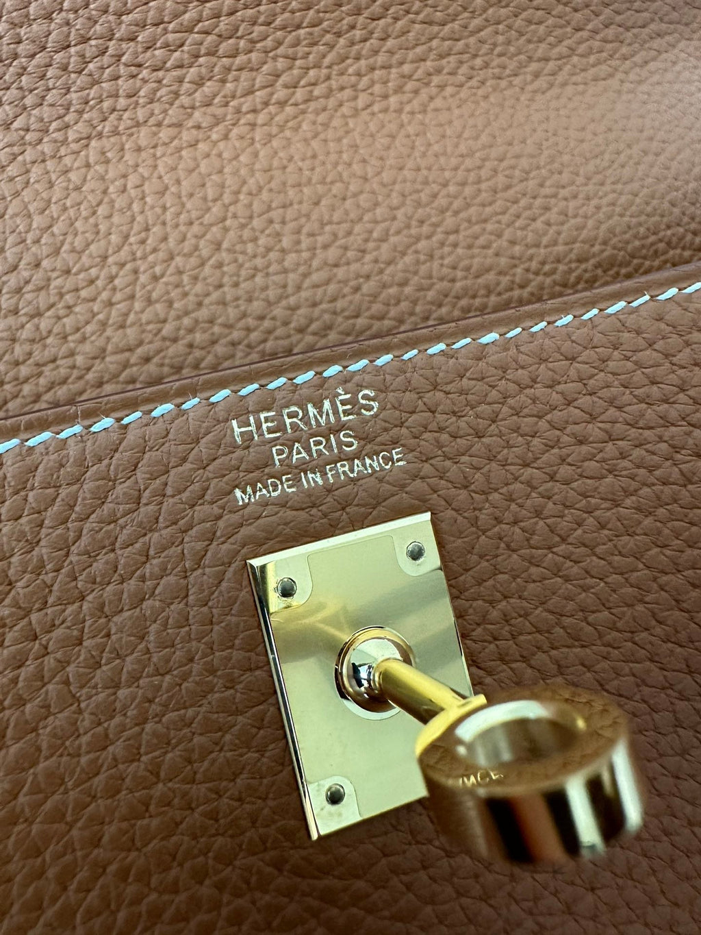 Hermes Kelly 25cm Gold Togo Gold Hardware Bag