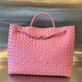 Bottega Veneta Large Andiamo 45cm Pink Lambskin Bag