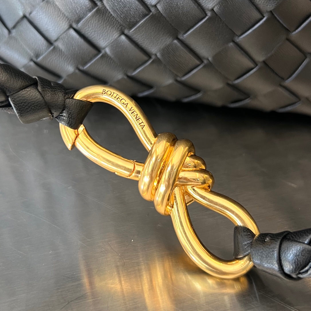 Bottega Veneta Large Andiamo 45cm Black Lambskin Bag