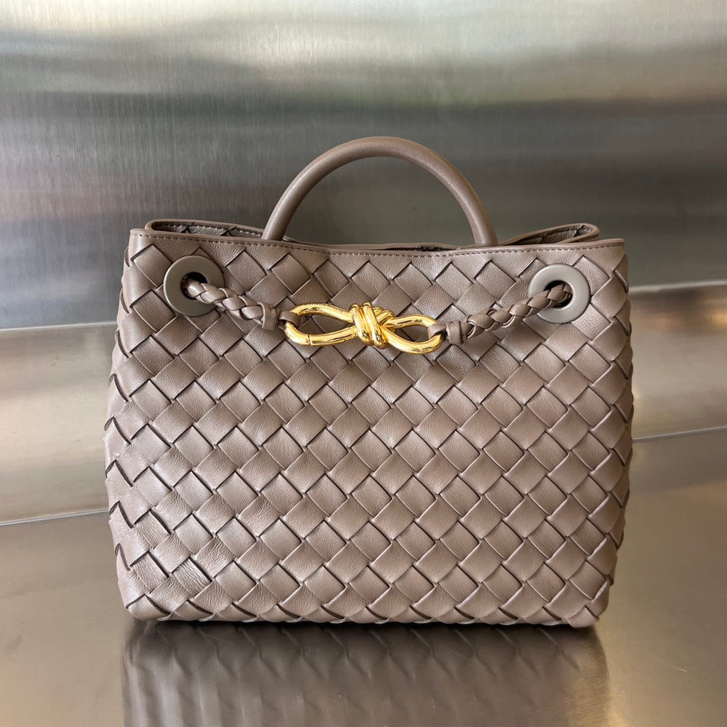 Bottega Veneta Small Andiamo 25cm Chocolate Lambskin Bag