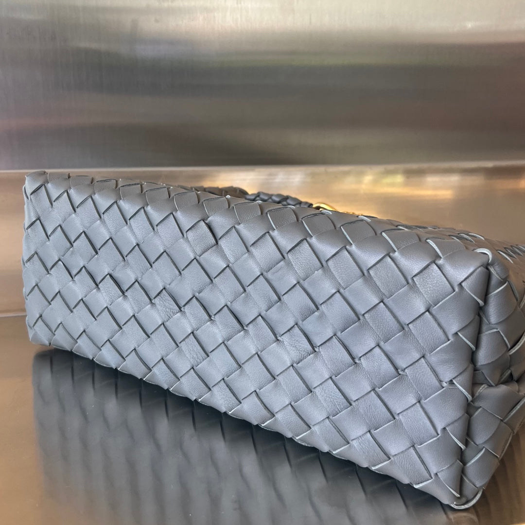 Bottega Veneta Medium Andiamo 32cm Dark Grey Lambskin Bag