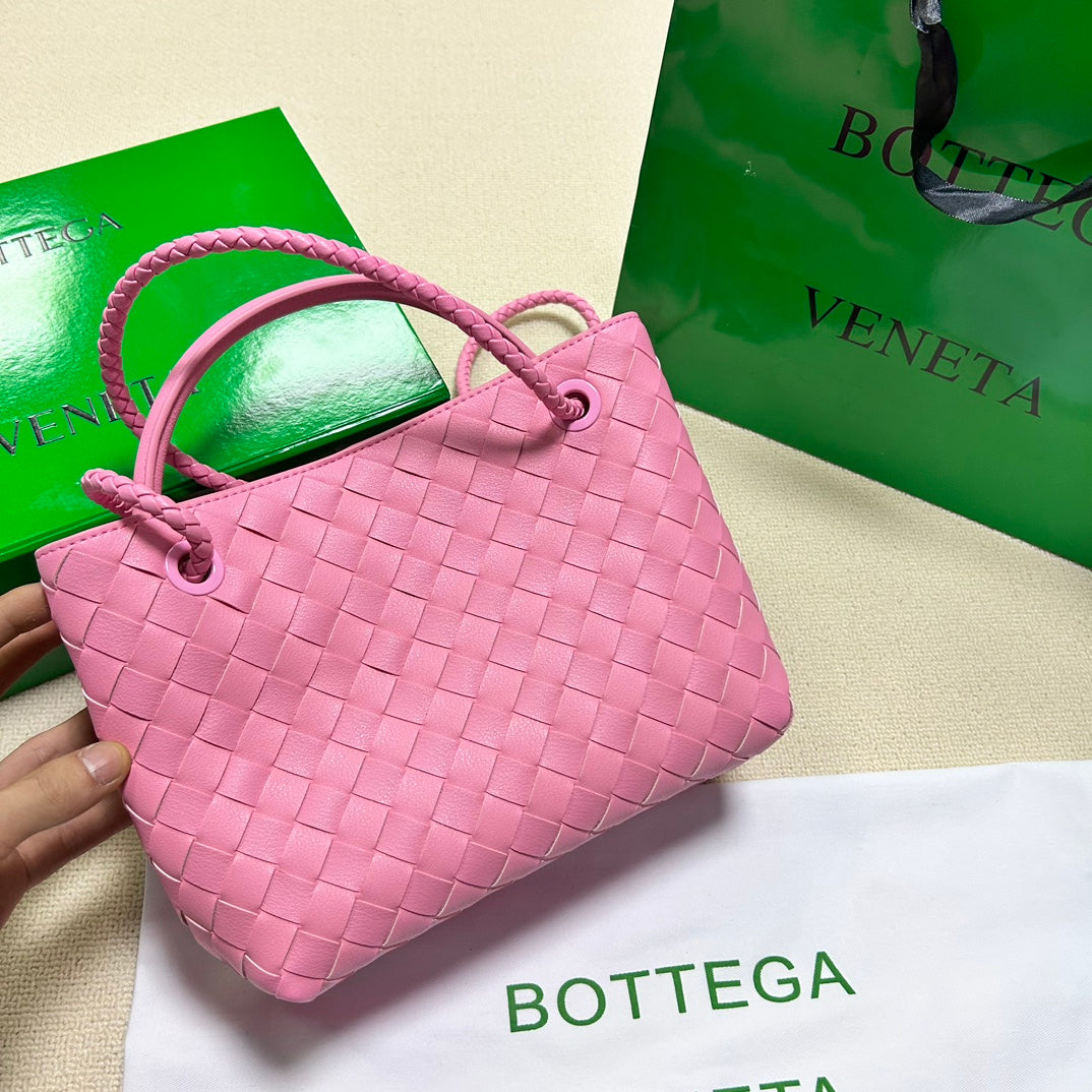 Bottega Veneta Small Andiamo 25cm Pink Lambskin Bag