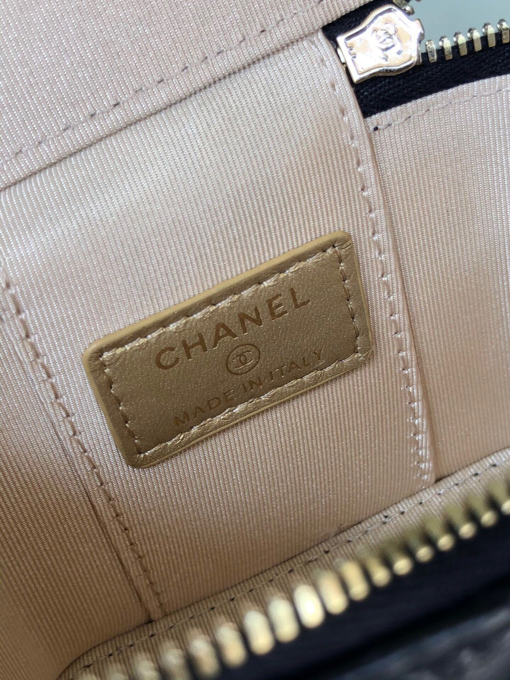 Chanel Mini 11 Vanity Chain in Black Calfskin Gold Hardware Bag