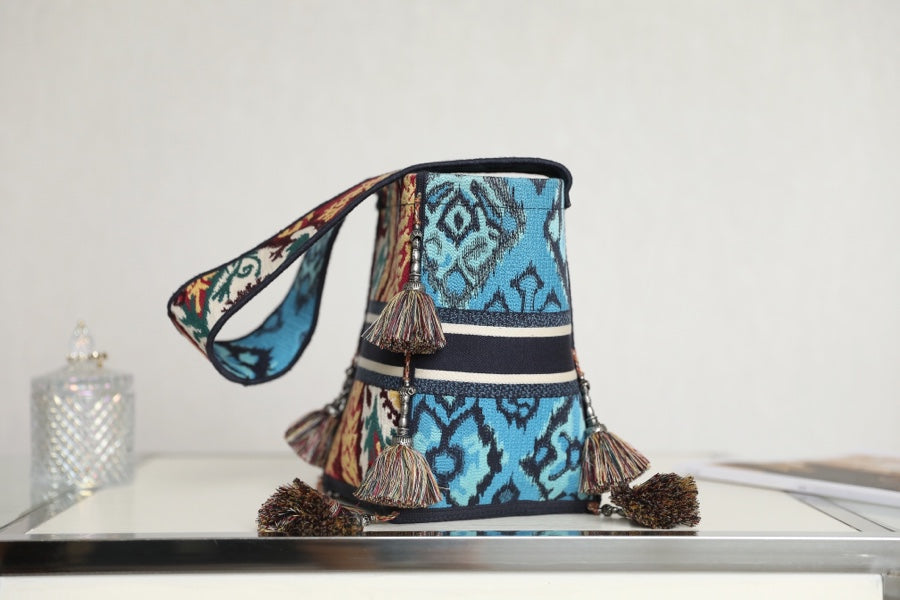 Dior Bubble 25 Bucket Bag in Multicolor Calfskin