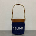 Celine Bucket Corde 23 Denim Fabric Navy Blue