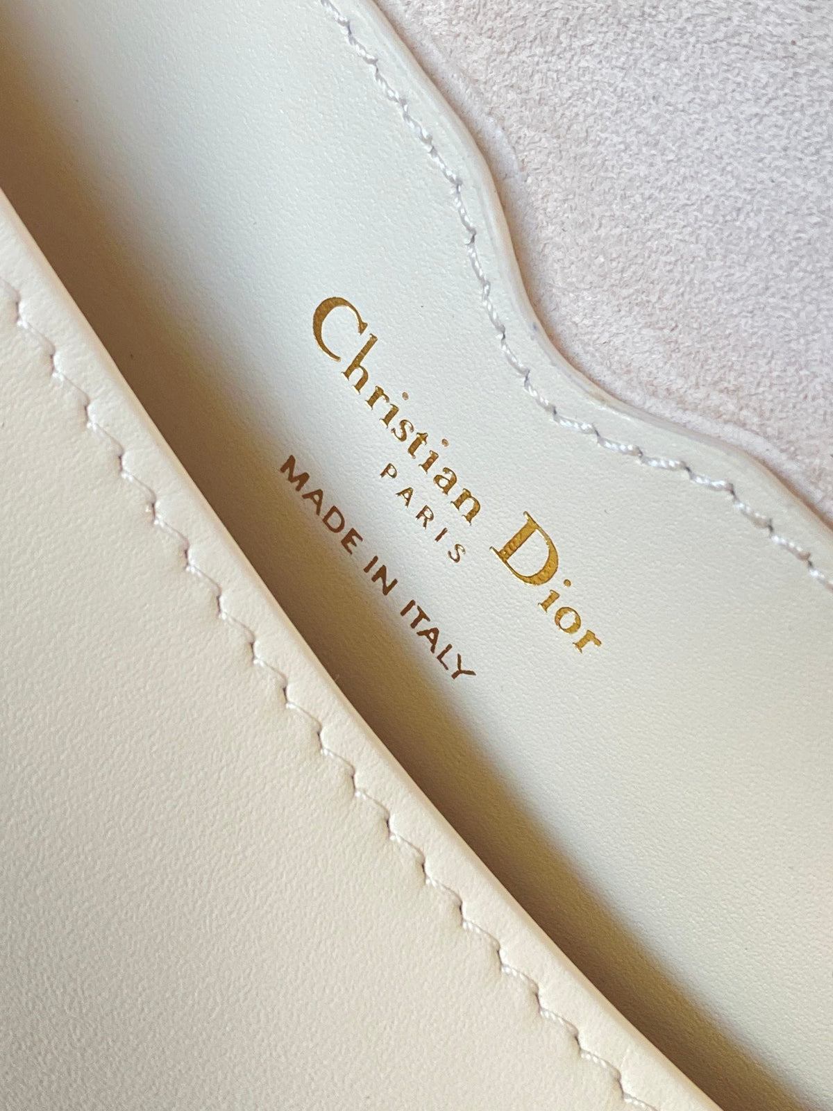 Dior Bobby East-West 22 Bag in White Calfskin