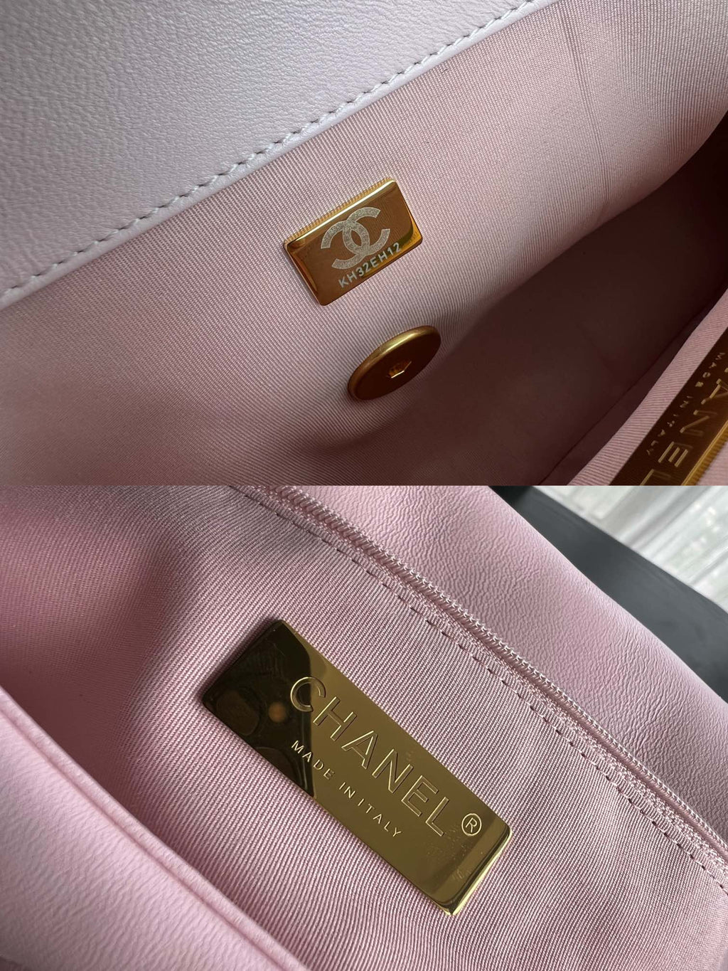 Chanel 19 Flap Bag 30 Pink Goatskin