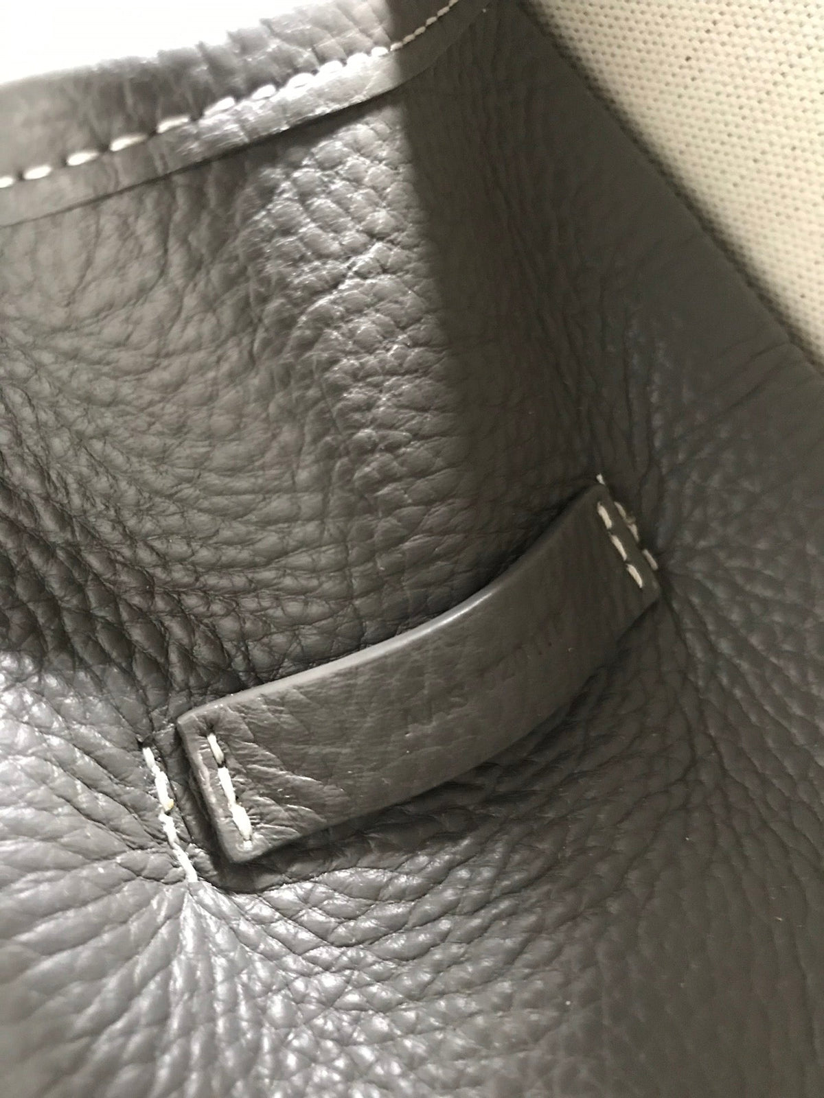 Goyard Hardy PM Bag 40 in Gray Goyardine Canvas and Taurillon Leather Trim