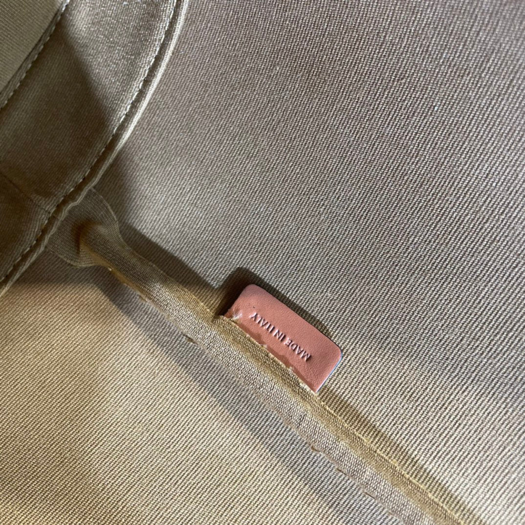 Celine Bucket 33 in Black Triomphe Canvas and Bronze Brown Calfskin Trim