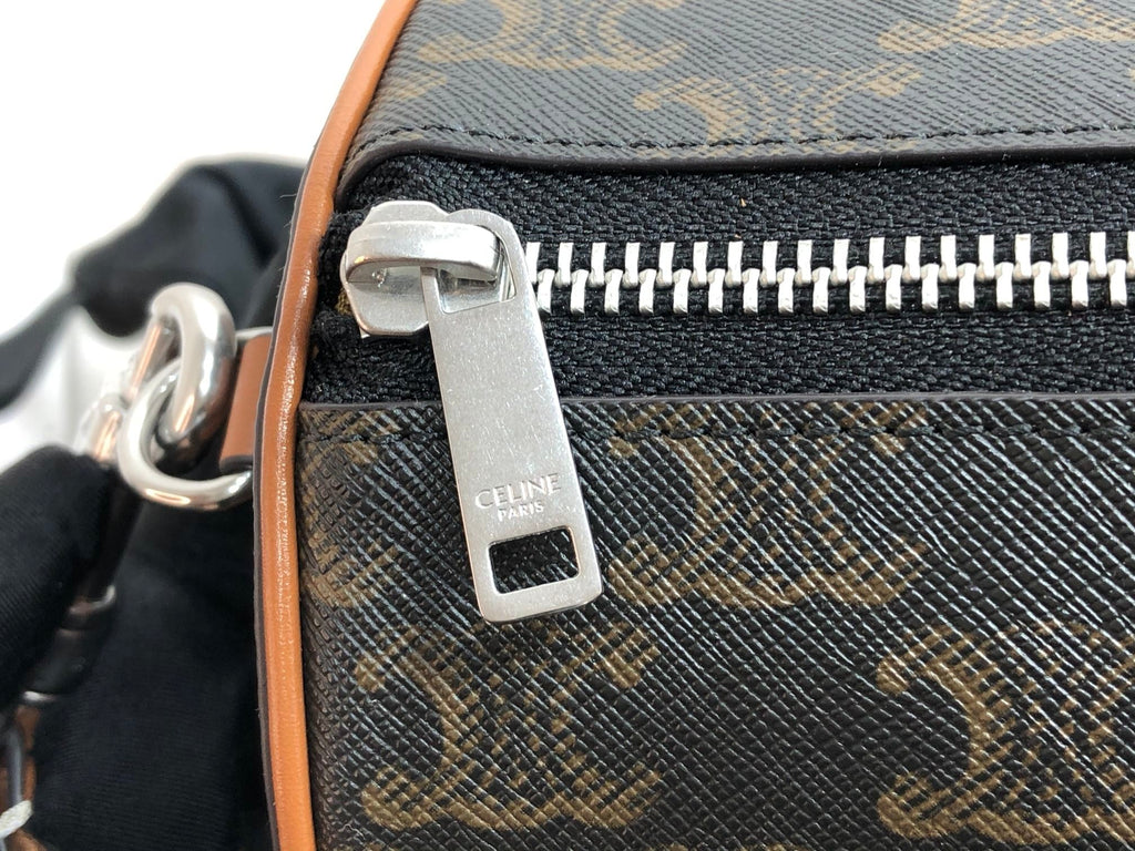 Celine Cylindrical 22 Bag Black Pattern Cowhide