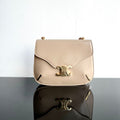 Celine Besace Triphome 24 Beige Cream Glossy Calfskin Bag