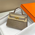 Hermes 25S Mini Kelly 19 in Mocha Brown Calfskin Gold Hardware - Pre Order Bag