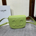 Celine Folco Cuir Triomphe 18 in Inchworm Green Calfskin Bag