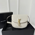 Saint Laurent Kaia 18 Handbag in White Calfskin