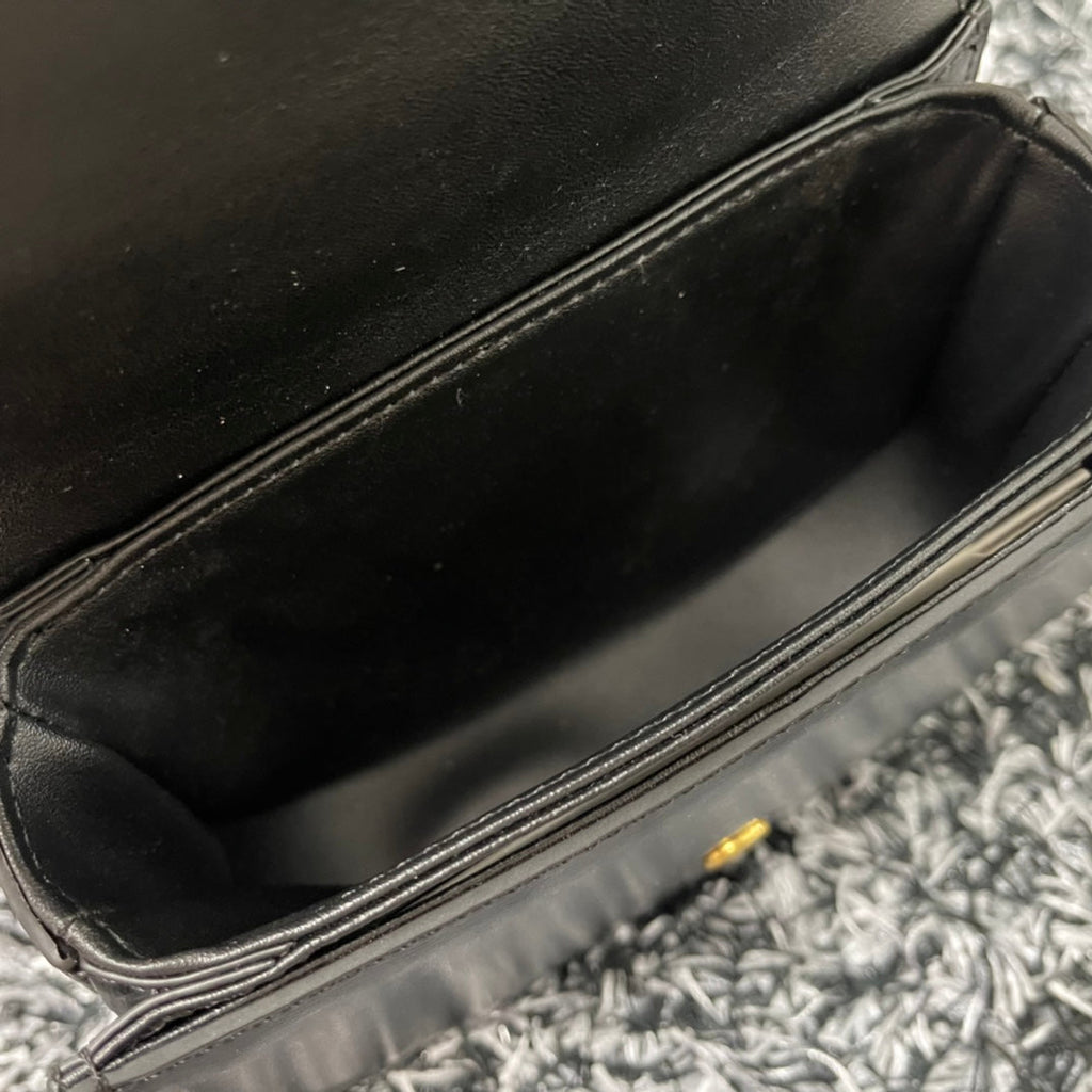 Celine Besace Triphome 17 Calfskin Black Bag