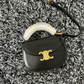 Celine Besace Triphome 17 Calfskin Black Bag