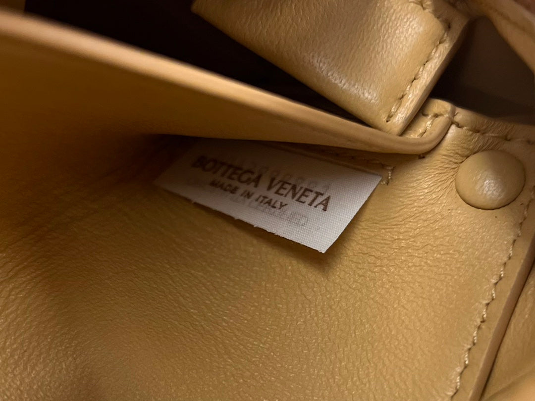 Bottega Veneta Brick Cassette 28 in Harvest Gold Calfskin Bag